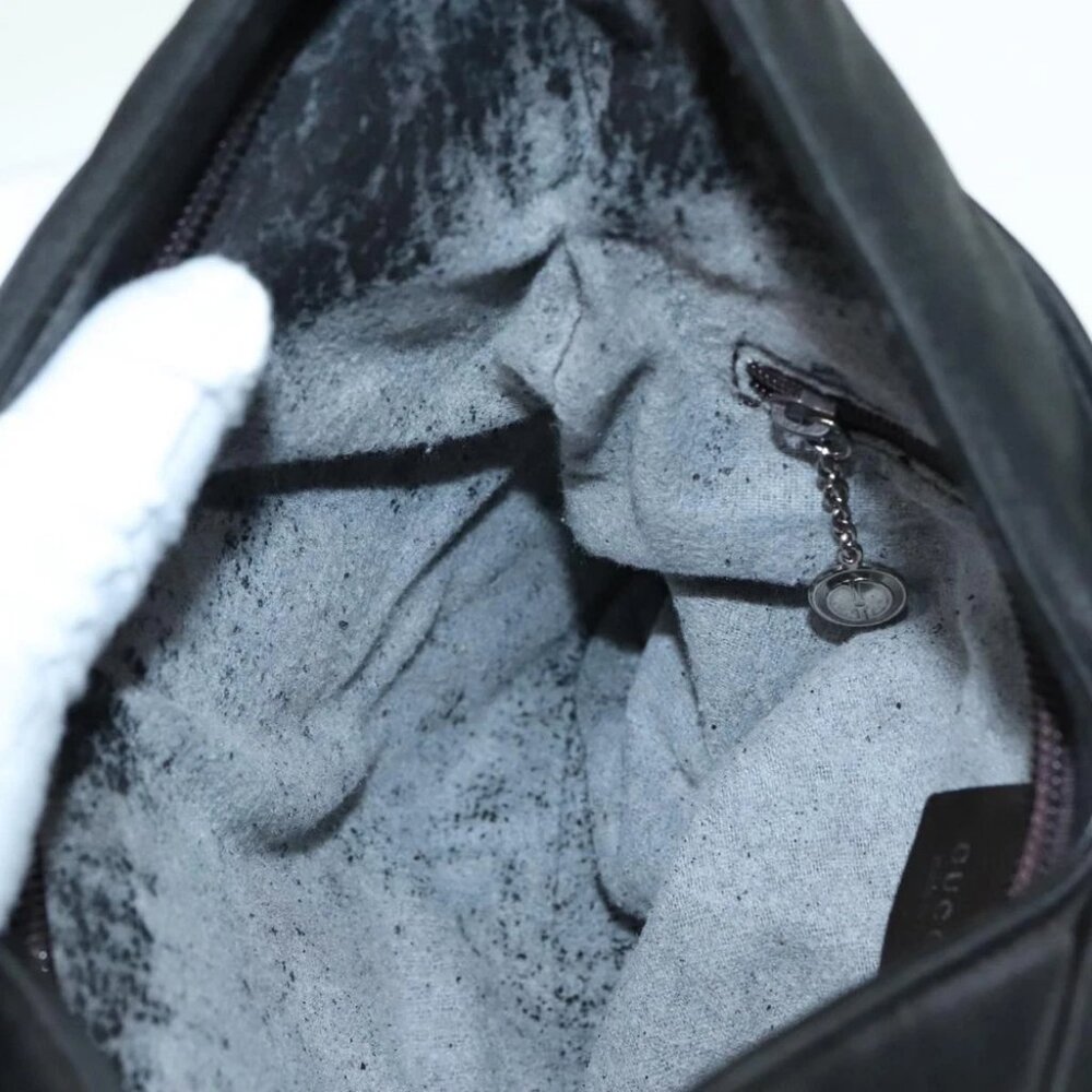 GUCCI Tote Bag Nylon Black Auth ti2101 - Picture 4 of 16